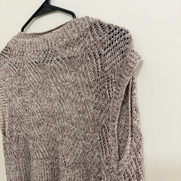 Chico’s Cozy Open-Front Cardigan Vest - Brown Womens size 2 - Picture 5 of 5